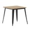 Flash Furniture 31.5 SQ Dining Table Brown Poly Top/Black Frame JJ-T14619-80-BRBK-GG - alternate 8
